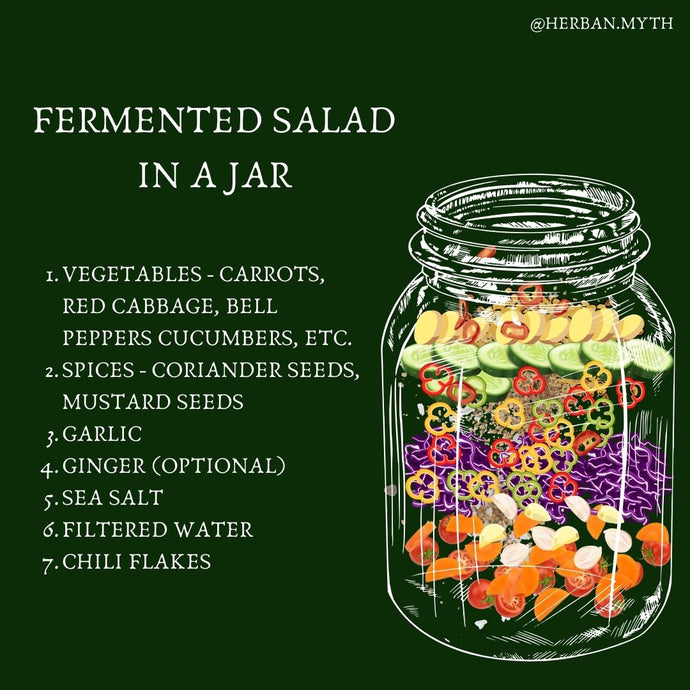Fermented Salad in a Jar